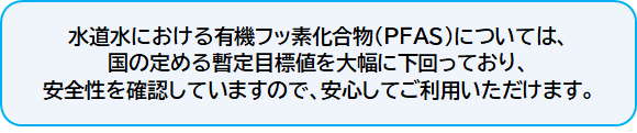 水道水の安全性について